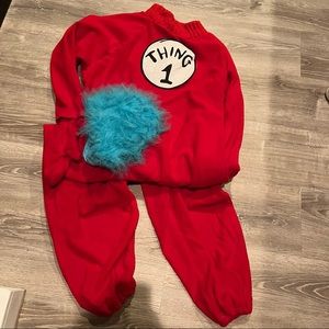 Male costume. Thing 1 Dr. Seuss spirit Halloween